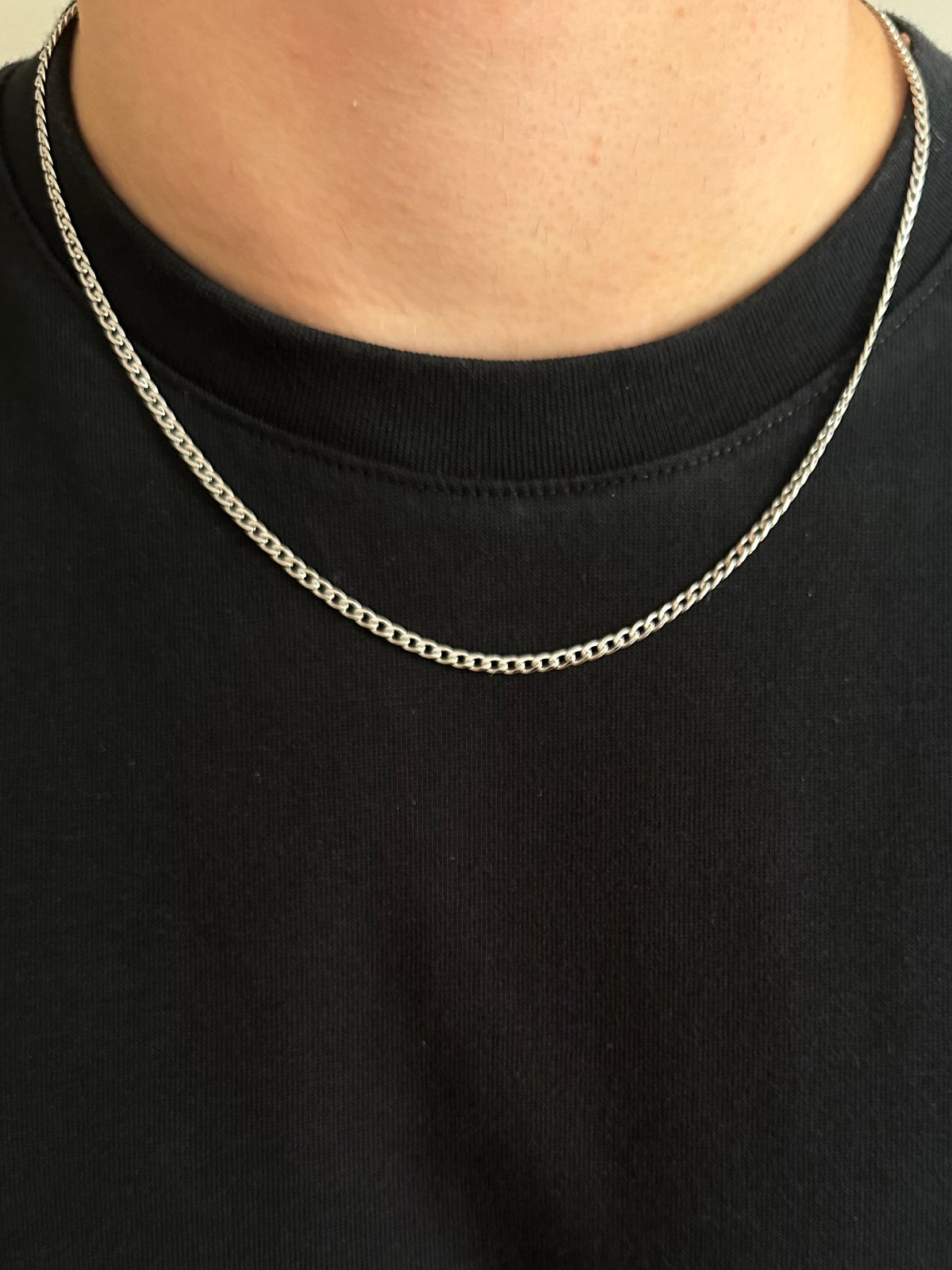 Panzerkette Silber Herren