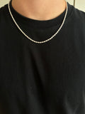 Kordelkette Halskette Silber 925 – Rope Chain, 4mm