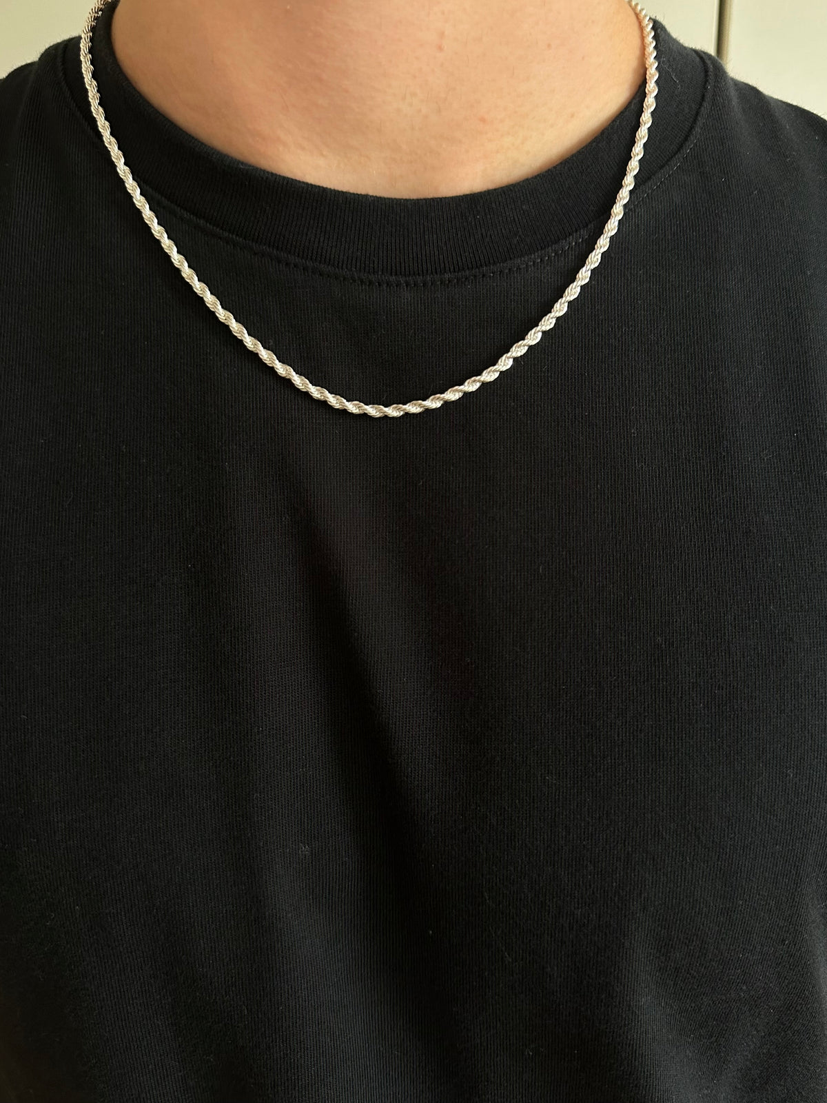 Kordelkette Halskette Silber 925 – Rope Chain, 4mm